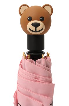 Женский складной зонт MOSCHINO розового цвета, арт. 8422 0PENCL0SE | Фото 5 (Материал: Синтетический мат�ериал, Текстиль, Металл; Материал сплава: Проставлено; Нос: Не проставлено)