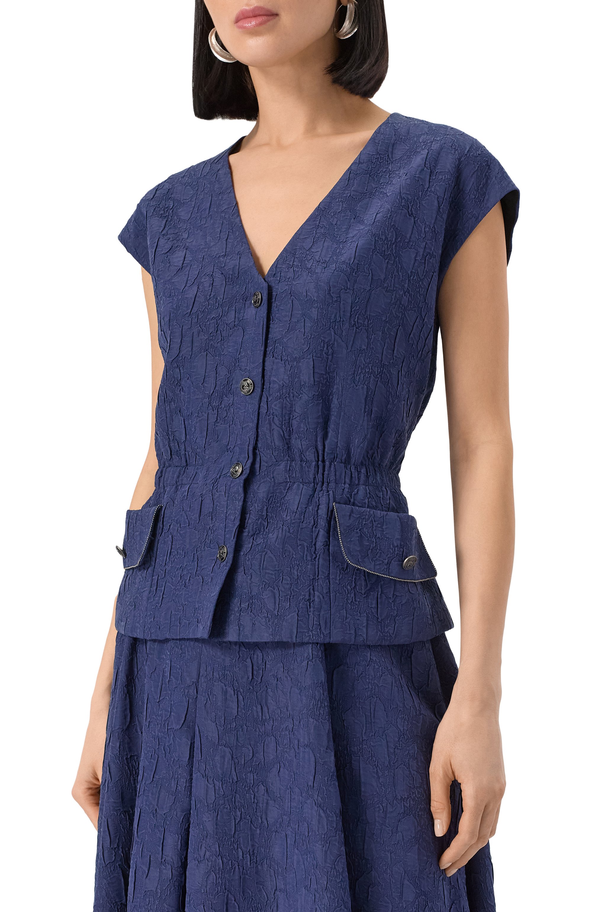 Жилет из вискозы и шелка FREEAGE, арт. WS25.JK107M.7060.499, фото 3