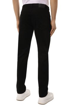 Мужские джинсы EMPORIO ARMANI черного цвета, арт. 8N1J06/1DHDZ | Фото 4 (Длина (брюки, джинсы): Стандартные; Материал сплава: Проставлено; Материал внешний: Хлопок, Деним; Драгоценные камни: Проставлено; Силуэт М (брюки): Прямые; Кросс-КТ: Деним; Стили: Повседневный)