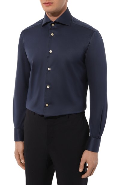 Хлопковая сорочка KITON, арт. UCCH08884, фото 4