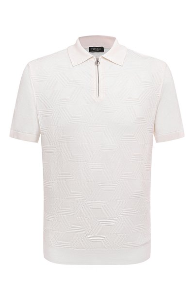 Мужская поло из шелка и хлопка STEFANO RICCI, арт. K818047P31/F23175