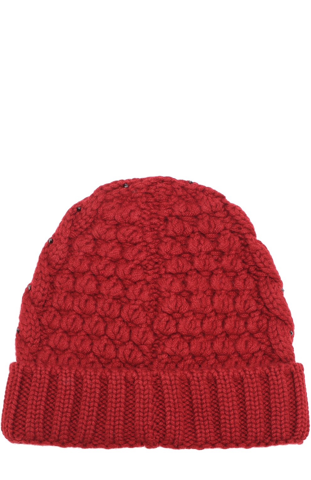 Кашемировая шапка anuuk фактурной вязки LORO PIANA бордового цвета по цене 63550 руб., арт. FAG4690, фото 2 Кашемировая шапка anuuk фактурной вязки LORO PIANA, арт. FAG4690, фото 2