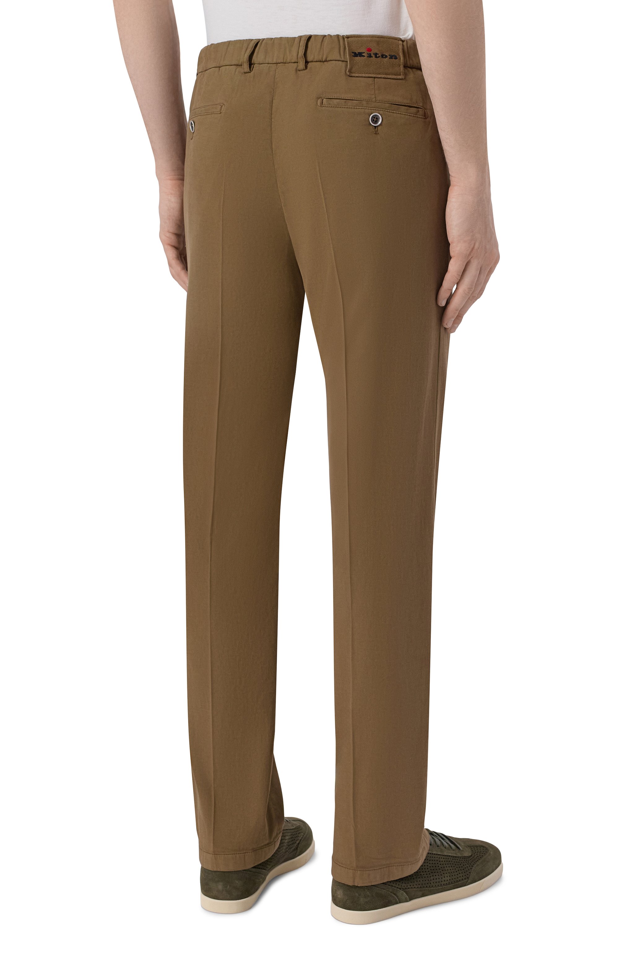 Брюки из хлопка и шелка KITON, арт. UFPPERK0607H, фото 4