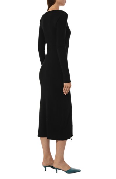 Платье PATRIZIA PEPE черного цвета по цене 42400 руб., арт. 8A1167_K9O3A, фото 4 Платье PATRIZIA PEPE, арт. 8A1167_K9O3A, фото 4