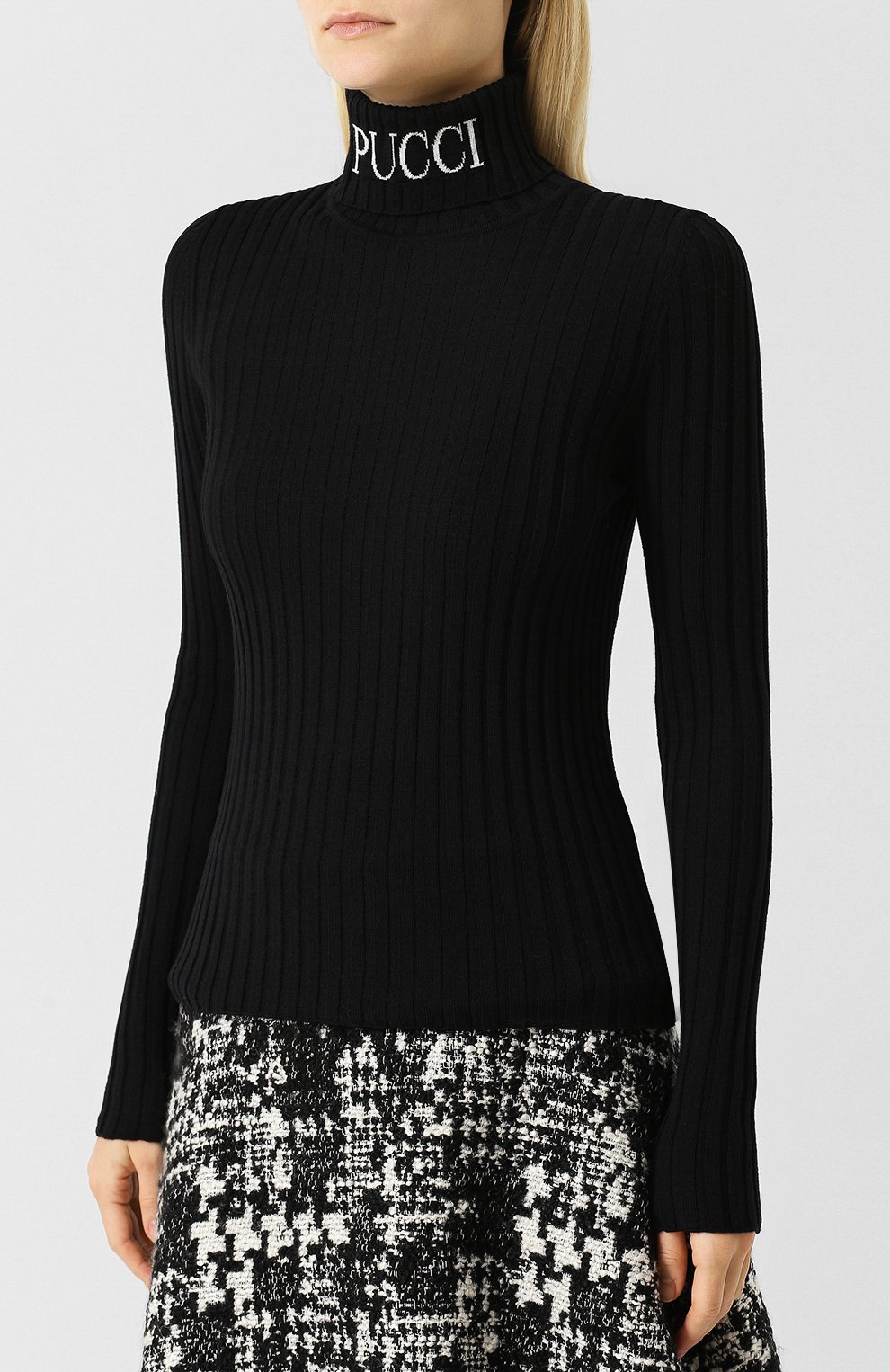 Шерстяная водолазка с логотипом бренда EMILIO PUCCI, арт. 8UKM64/8U976, фото 3