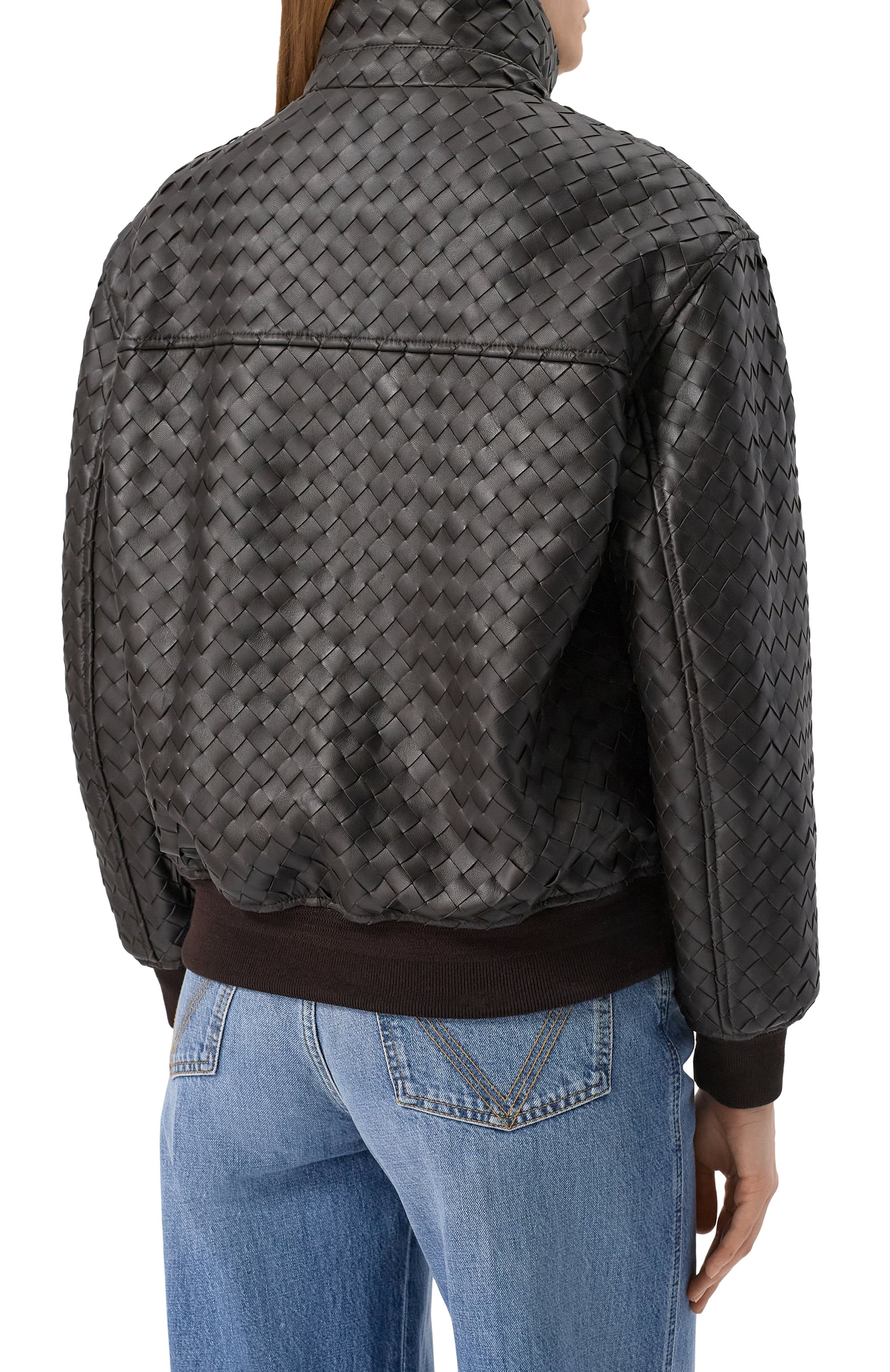 Кожаный бомбер BOTTEGA VENETA, арт. 813016/V2JG0, фото 4