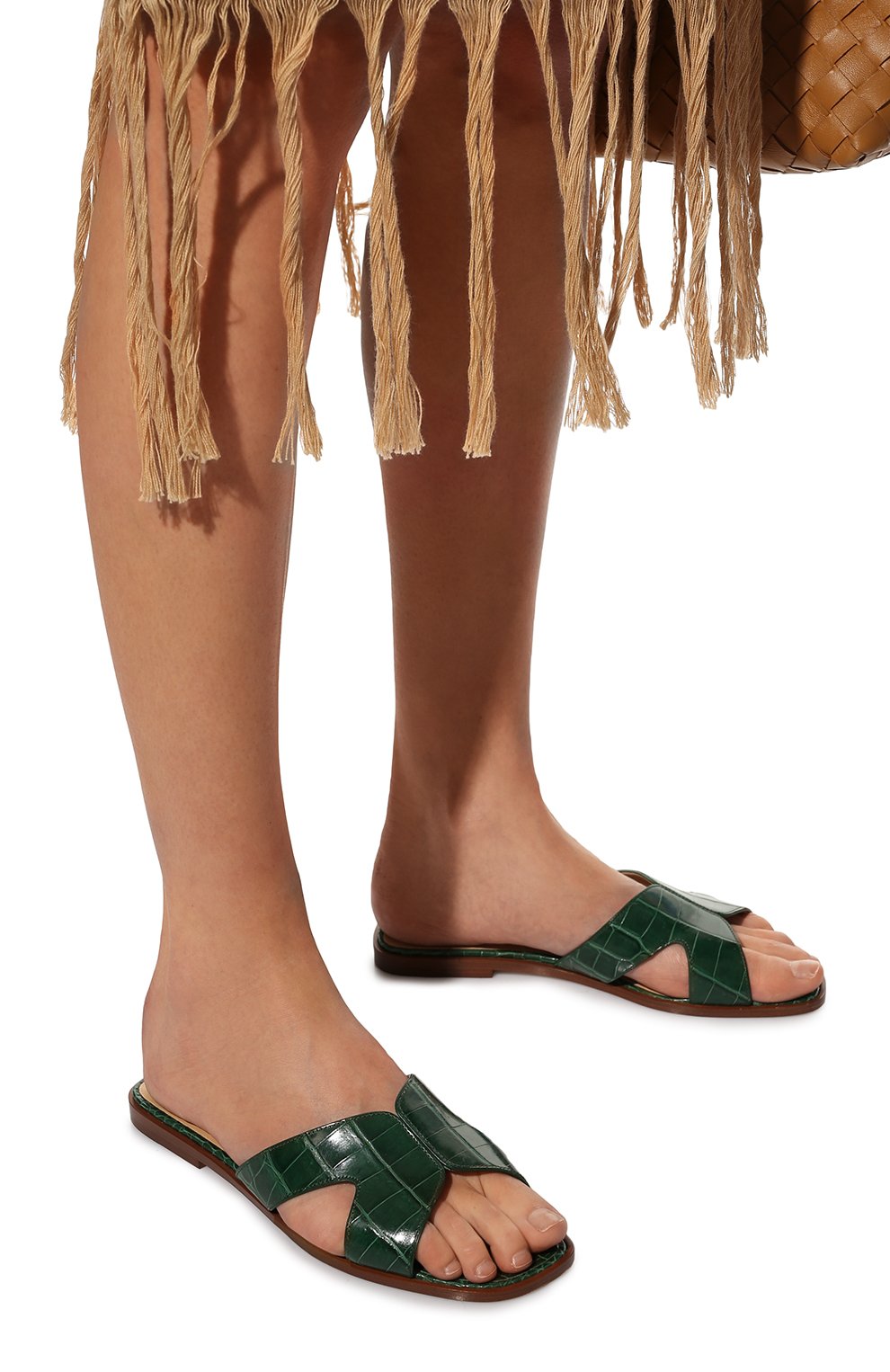 Шлепанцы из кожи крокодила RUBEUS MILANO, арт. RU14/С, фото 3