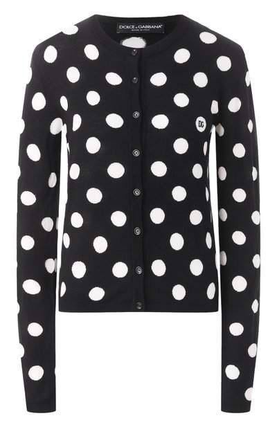 Женский кардиган из шерсти и шелка DOLCE & GABBANA, арт. FXV28T/JCVYK