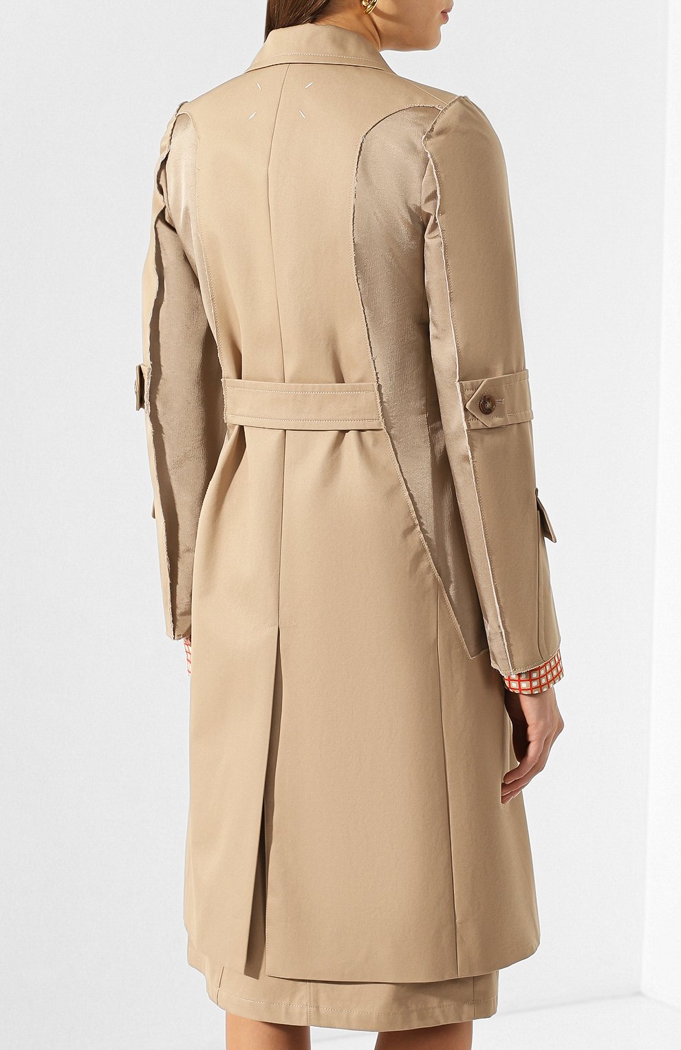 Хлопковый тренч MAISON MARGIELA, арт. S51AH0140/S52585, фото 4