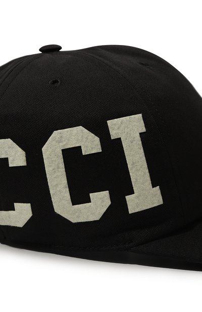 Хлопковая бейсболка GUCCI, арт. 751400/4HA0M, фото 4