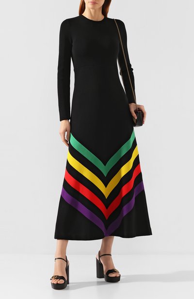 Платье из смеси шелка и х лопка GUCCI, арт. 574193/XKART, фото 2