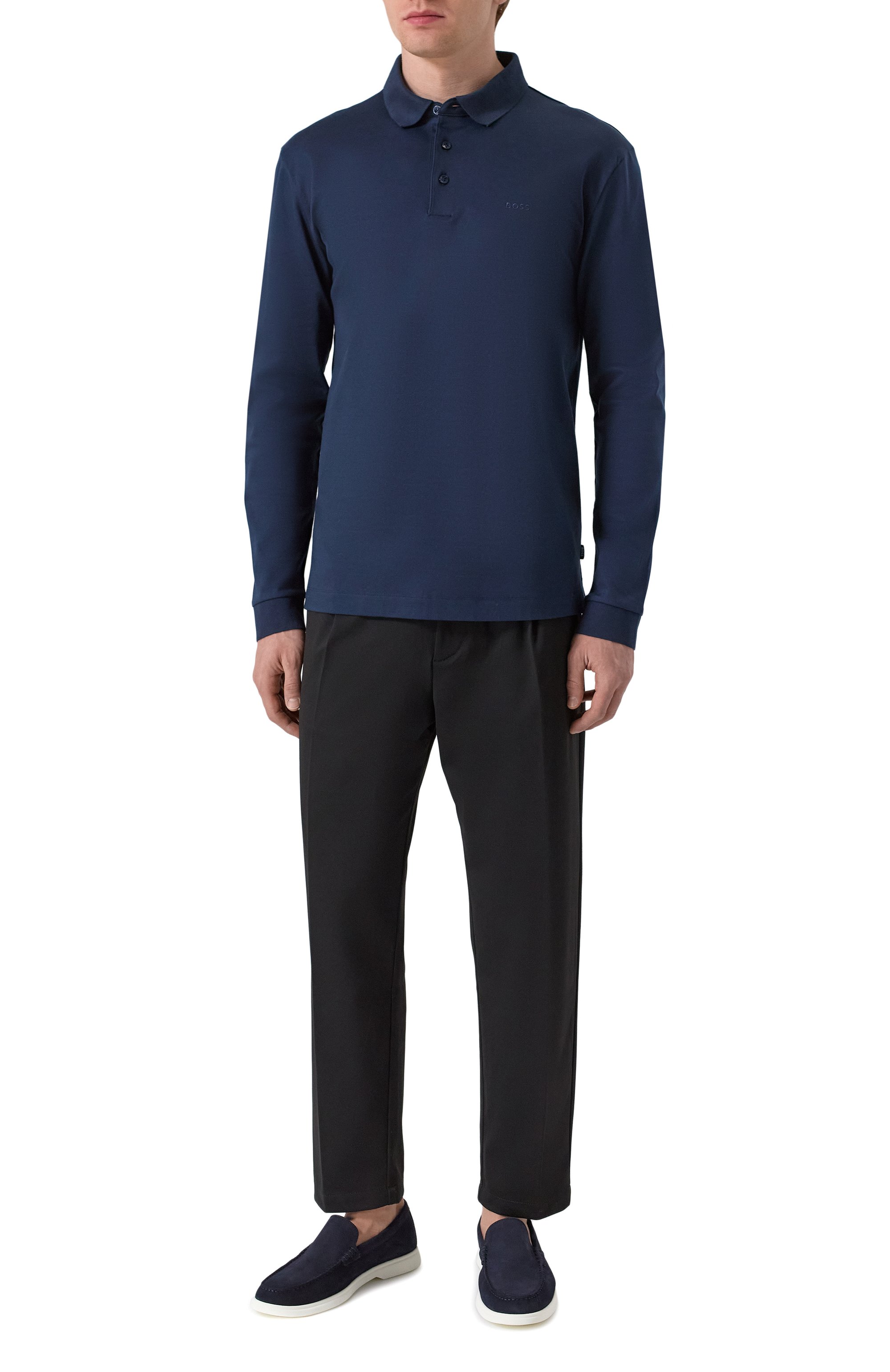 Хлопковое поло BOSS, арт. 50468392, фото 2