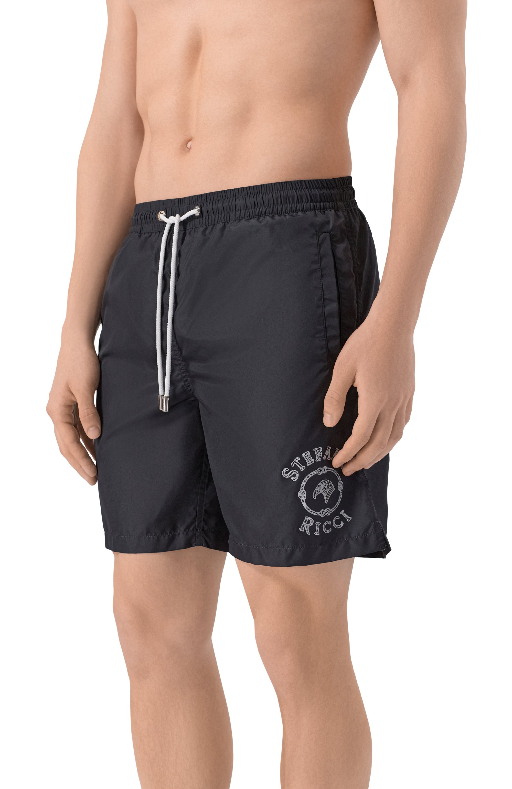 Плавки-шорты STEFANO RICCI черного цвета по цене 103000 руб., арт. M6B6200040/DFC001, фото 2 Плавки-шорты STEFANO RICCI, арт. M6B6200040/DFC001, фото 2