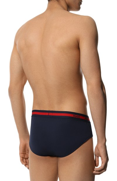 Комплект из трех брифов HUGO синего цвета по цене 6735 руб., арт. 50492378, фото 3 Комплект из трех брифов HUGO, арт. 50492378, фото 3