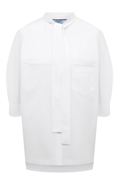 Женская хлопковая блузка PRADA, арт. P495E-1UCX-F0009-211