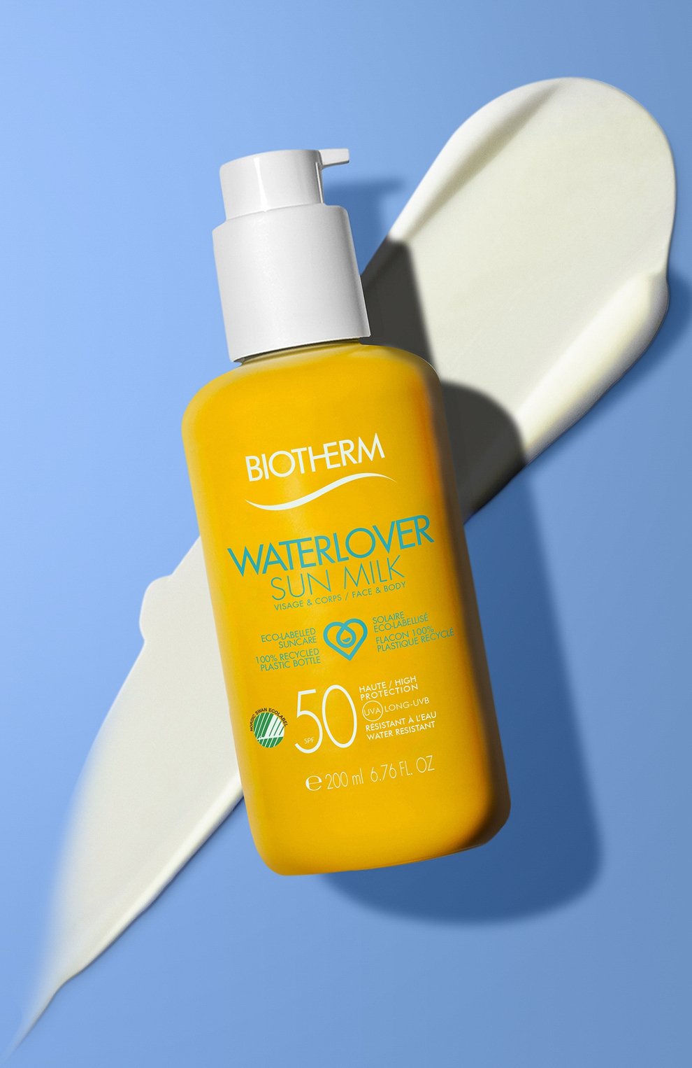 Солнцезащитное молочко для лица и тела waterlover sun milk spf 50 (200ml) BIOTHERM, арт. 3614271701510, фото 2