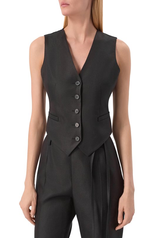 Шелковый жилет MVST M25.1PW.J003/ZEGNA Чёрный  M25.1PW.J003/ZEGNA Фото 3