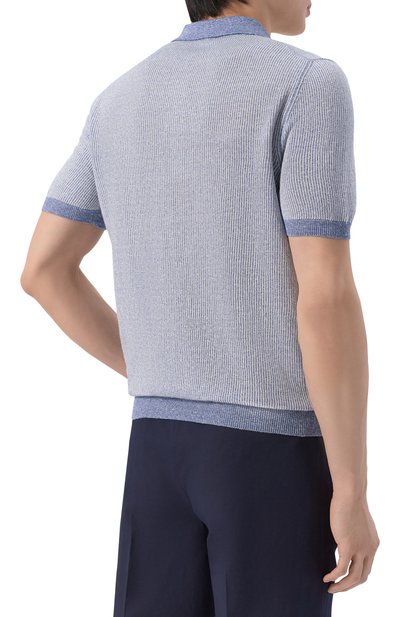 Поло изо льна и хлопка GRAN SASSO, арт. 57172/18647, фото 4