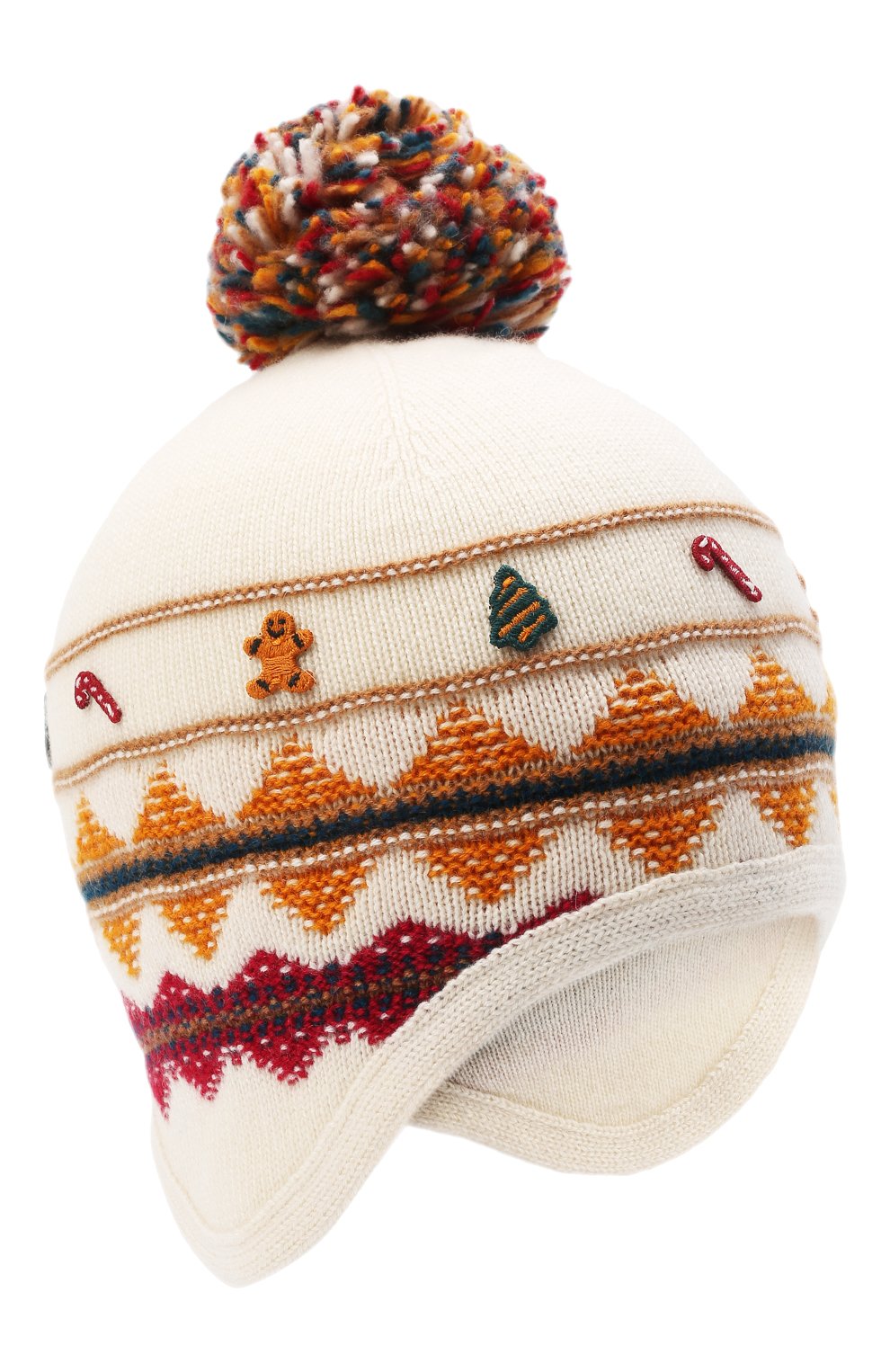 Кашемировая шапка LORO PIANA белого цвета по цене 42600 руб., арт. FAL8565, фото 1 Кашемировая шапка LORO PIANA, арт. FAL8565, фото 1