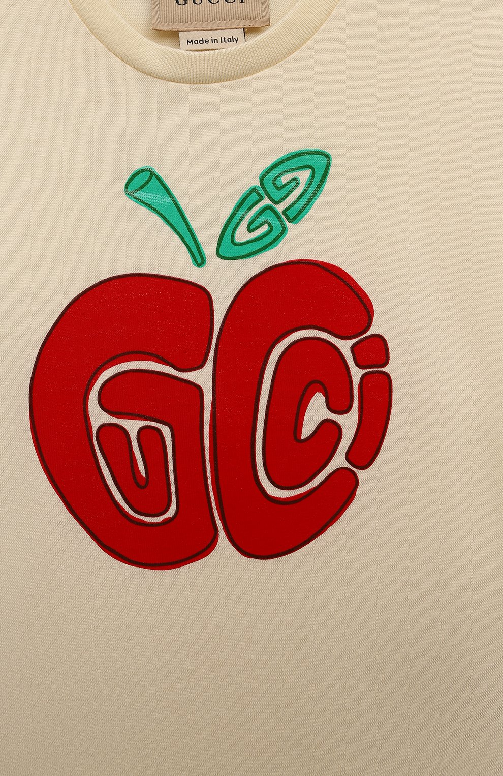 Хлопковая футболка GUCCI, арт. 555675/XJF86, фото 3