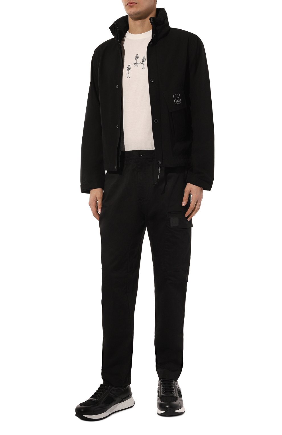 Хлопковая куртка C.P. COMPANY черного цвета по цене 68100 руб., арт. 16CL0W008A006450A, фото 2 Хлопковая куртка C.P. COMPANY, арт. 16CL0W008A006450A, фото 2