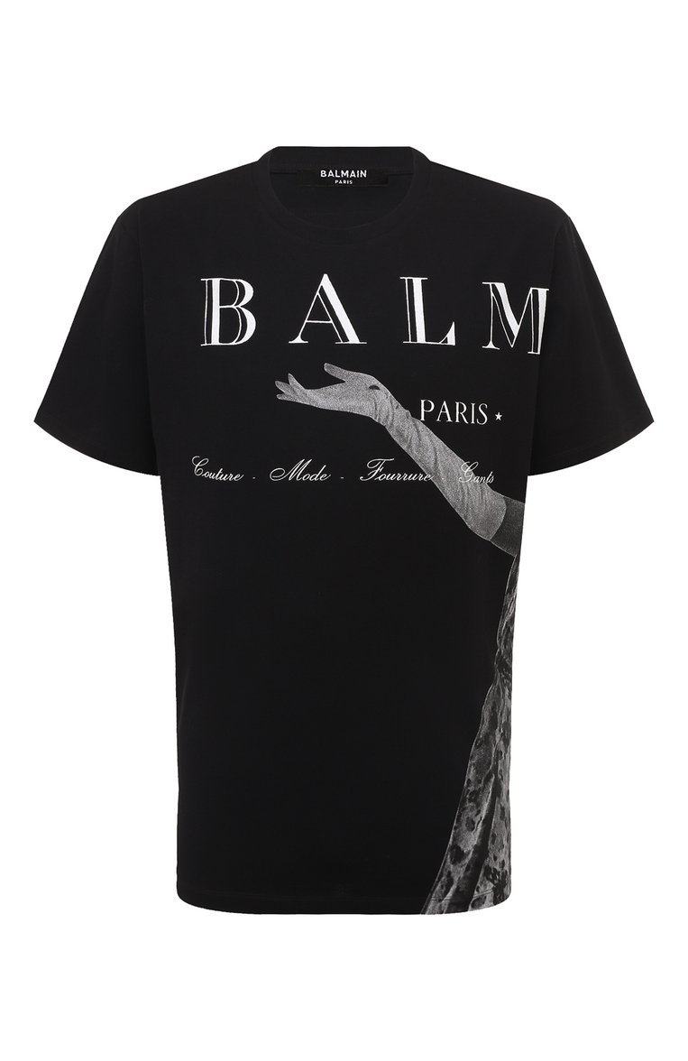 Хлопковая футболка BALMAIN, арт. BH0EG010/GD17, фото 1