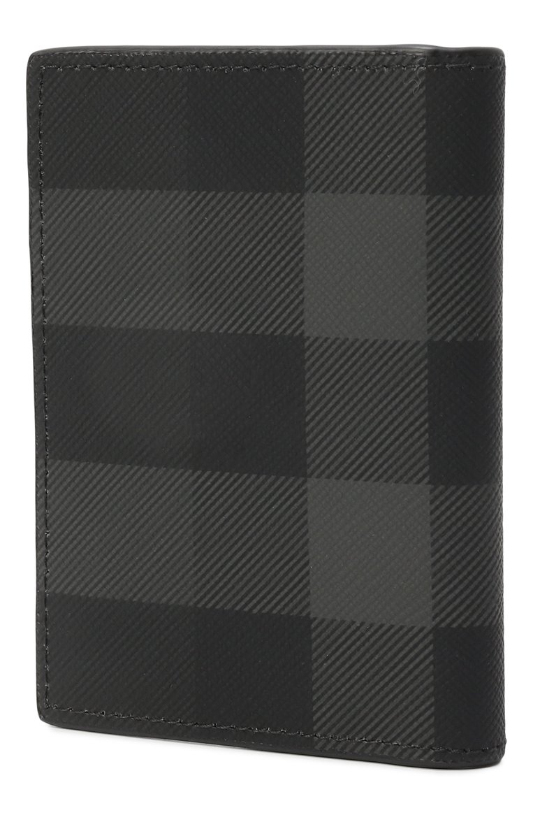 Мужской футляр для кредитных карт BURBERRY темно-серого цвета, арт. 8070195 | Фото 2 (Материал: Текстиль, Пластик, Экокожа; Нос: Не проставлено)