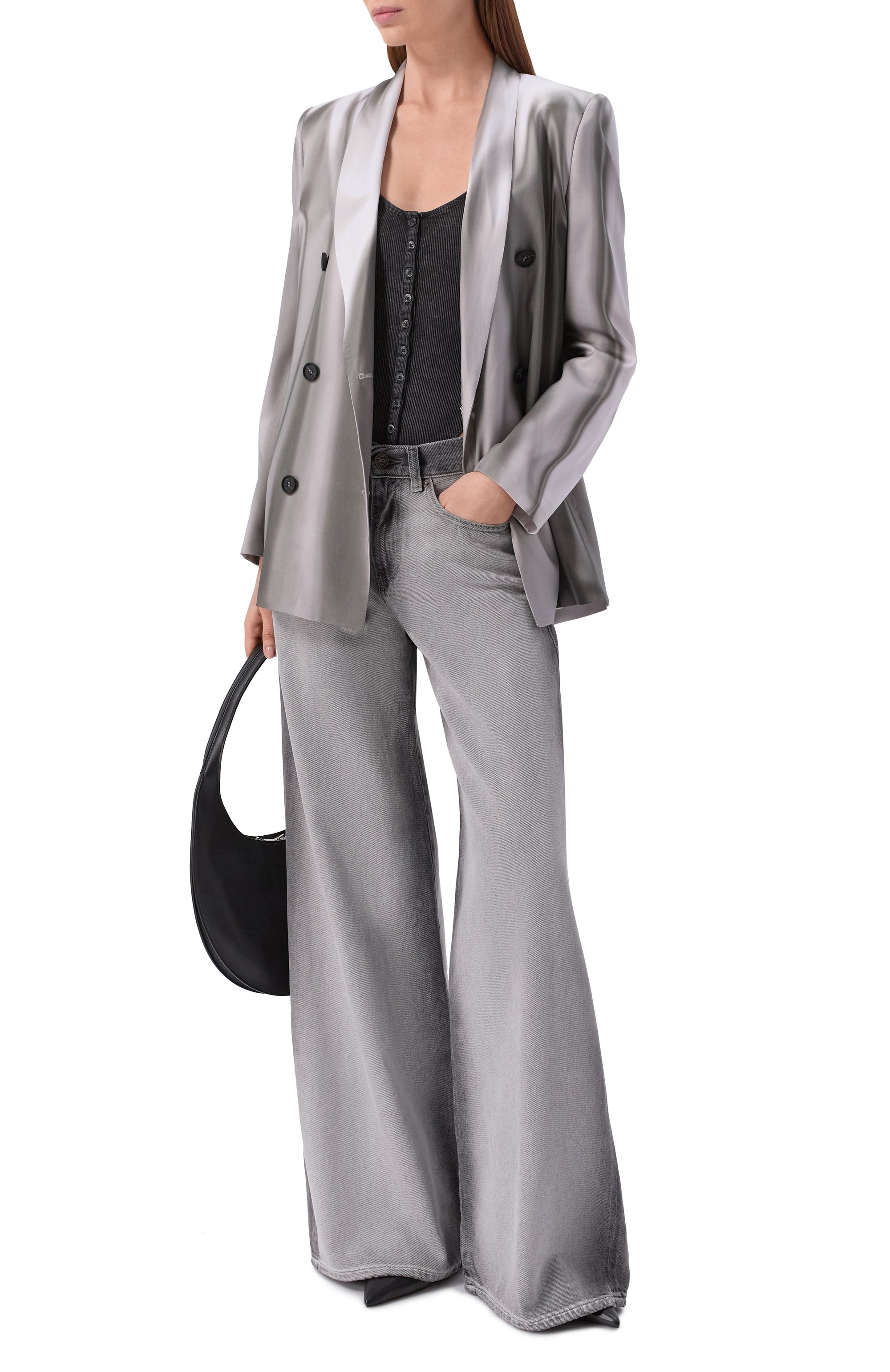 Жакет DIESEL серого цвета по цене 74250 руб., арт. A20930/0GIBR, фото 2 Жакет DIESEL, арт. A20930/0GIBR, фото 2