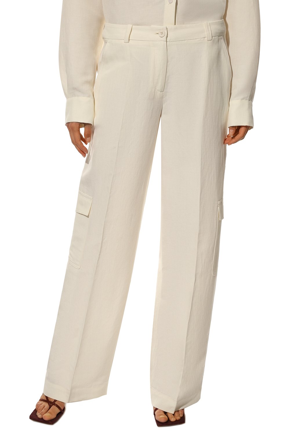 Брюки изо льна и шелка AGREEG, арт. 15041041, фото 3