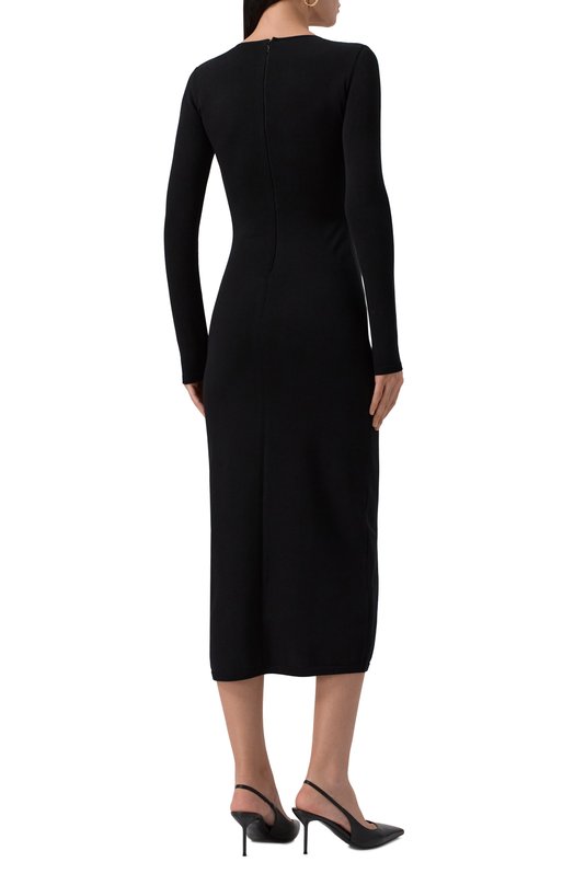 Платье из вискозы Giambattista Valli 25FWPVCM00M3/09VIP Чёрный  25FWPVCM00M3/09VIP Фото 4