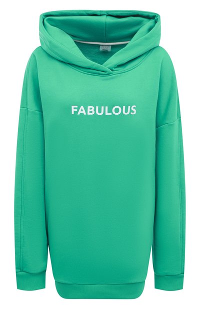 Женский хлопковое худи SEVEN LAB, арт. HMO F-01 rich green