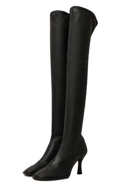 Кожаные ботфорты lea NEOUS черного цвета по цене 147000 руб., арт. 00452NS01, фото 1 Кожаные ботфорты lea NEOUS, арт. 00452NS01, фото 1