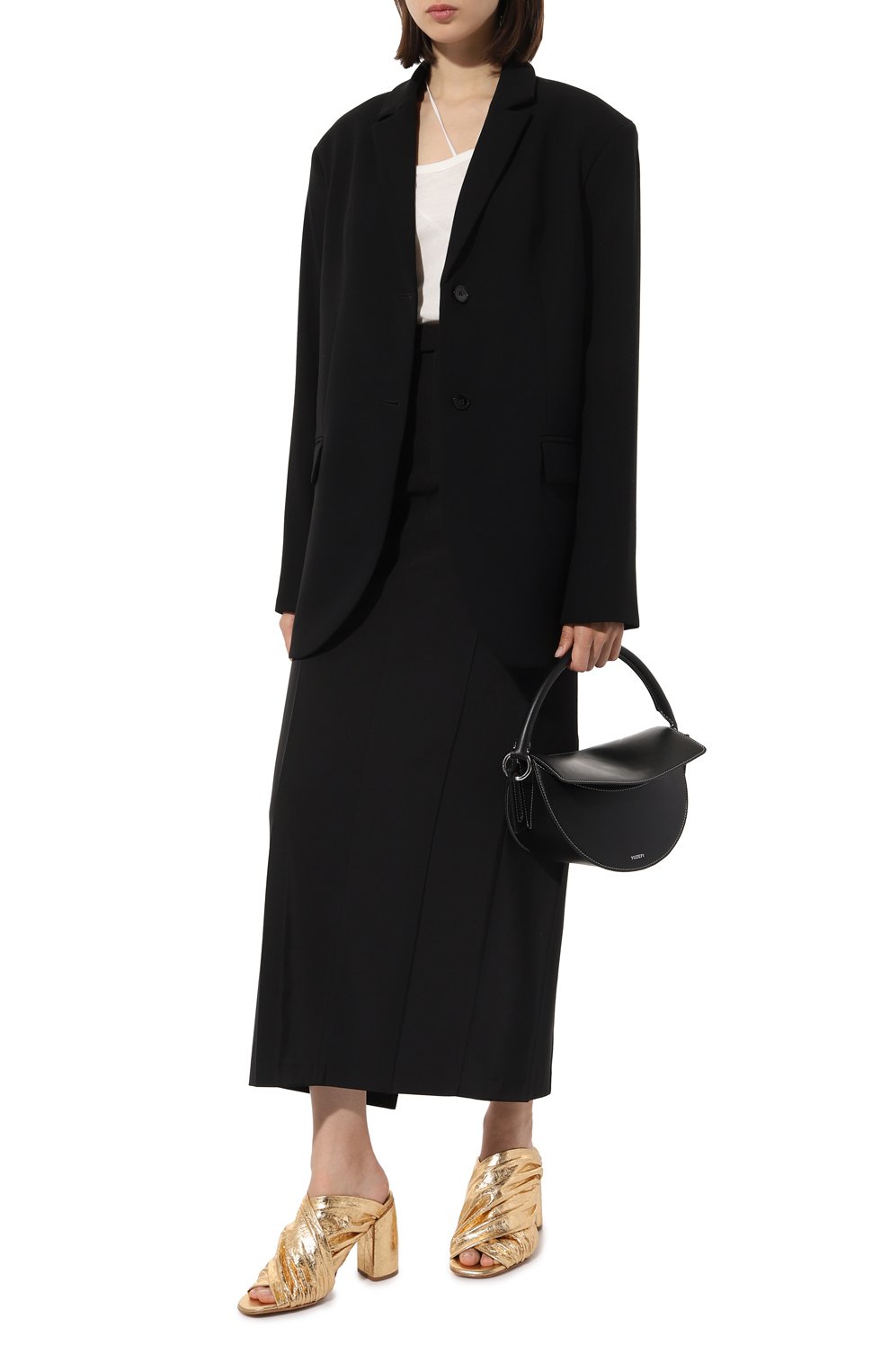 Кожаные мюли FORTE_FORTE золотого цвета по цене 56450 руб., арт. 10227, фото 2 Кожаные мюли FORTE_FORTE, арт. 10227, фото 2