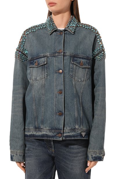 Джинсовая куртка PRADA, арт. GFB285-1ZWJ-F02N2-212, фото 3