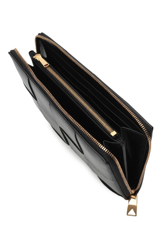 Кожаный кошелек Bottega Veneta 750259/VCQC1 Чёрный  750259/VCQC1 Фото 3