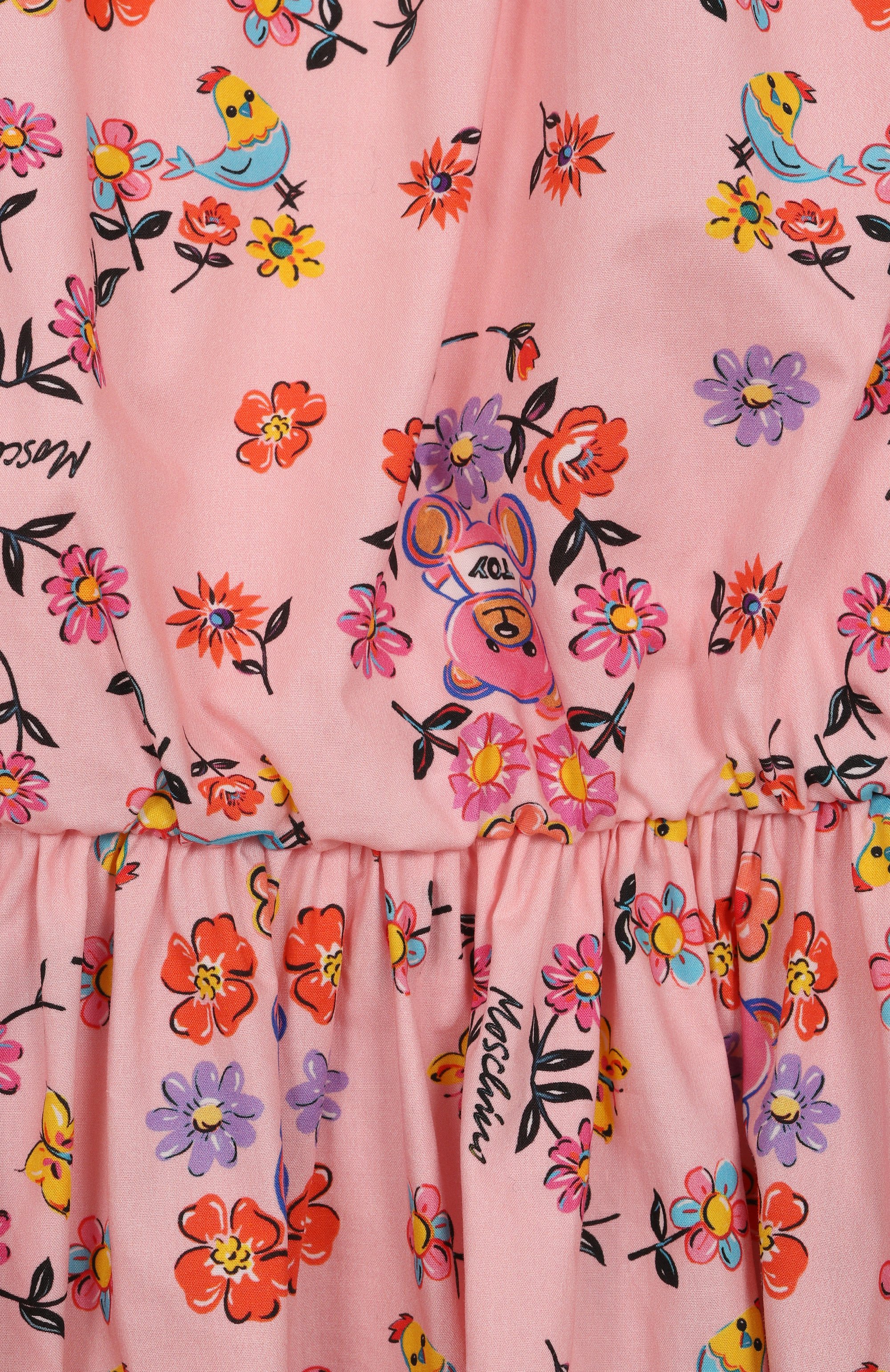 Хлопковое платье MOSCHINO, арт. HDV0G4/LLB42/4-8, фото 3