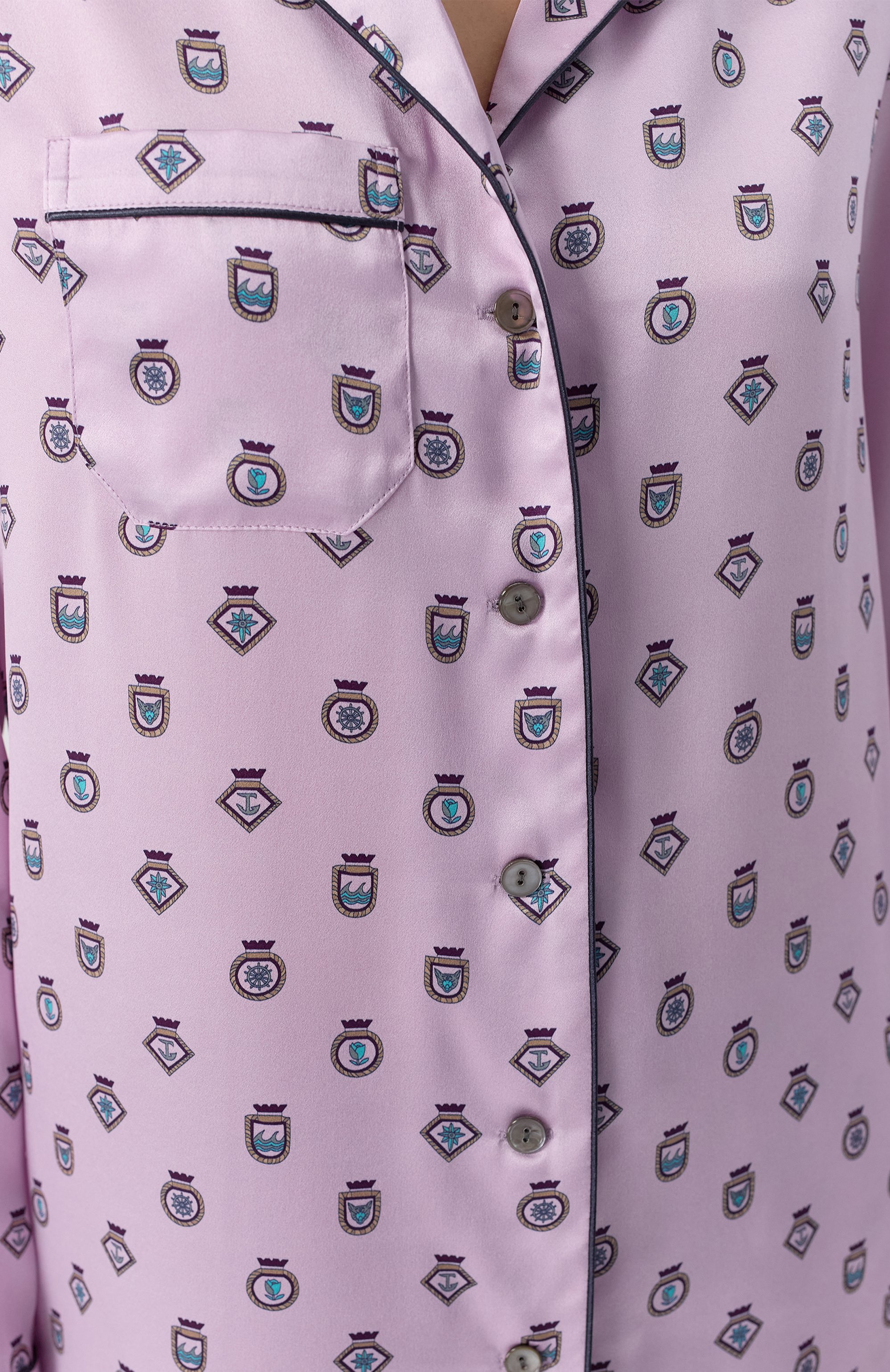 Шелковая пижама DEREK ROSE, арт. 2050-BRIN117, фото 7