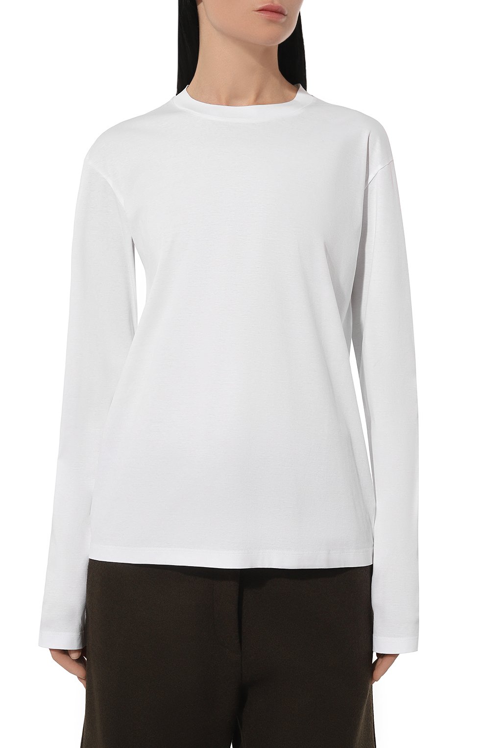 Хлопковый лонгслив JIL SANDER, арт. J01GC0001/J45051, фото 3