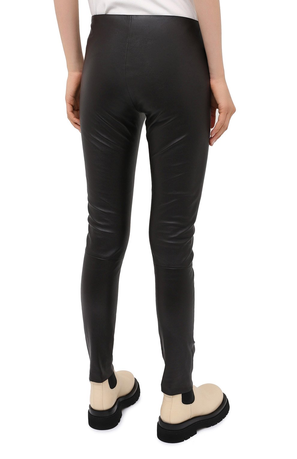 Кожаные легинсы KITON, арт. D50171X05S03, фото 5