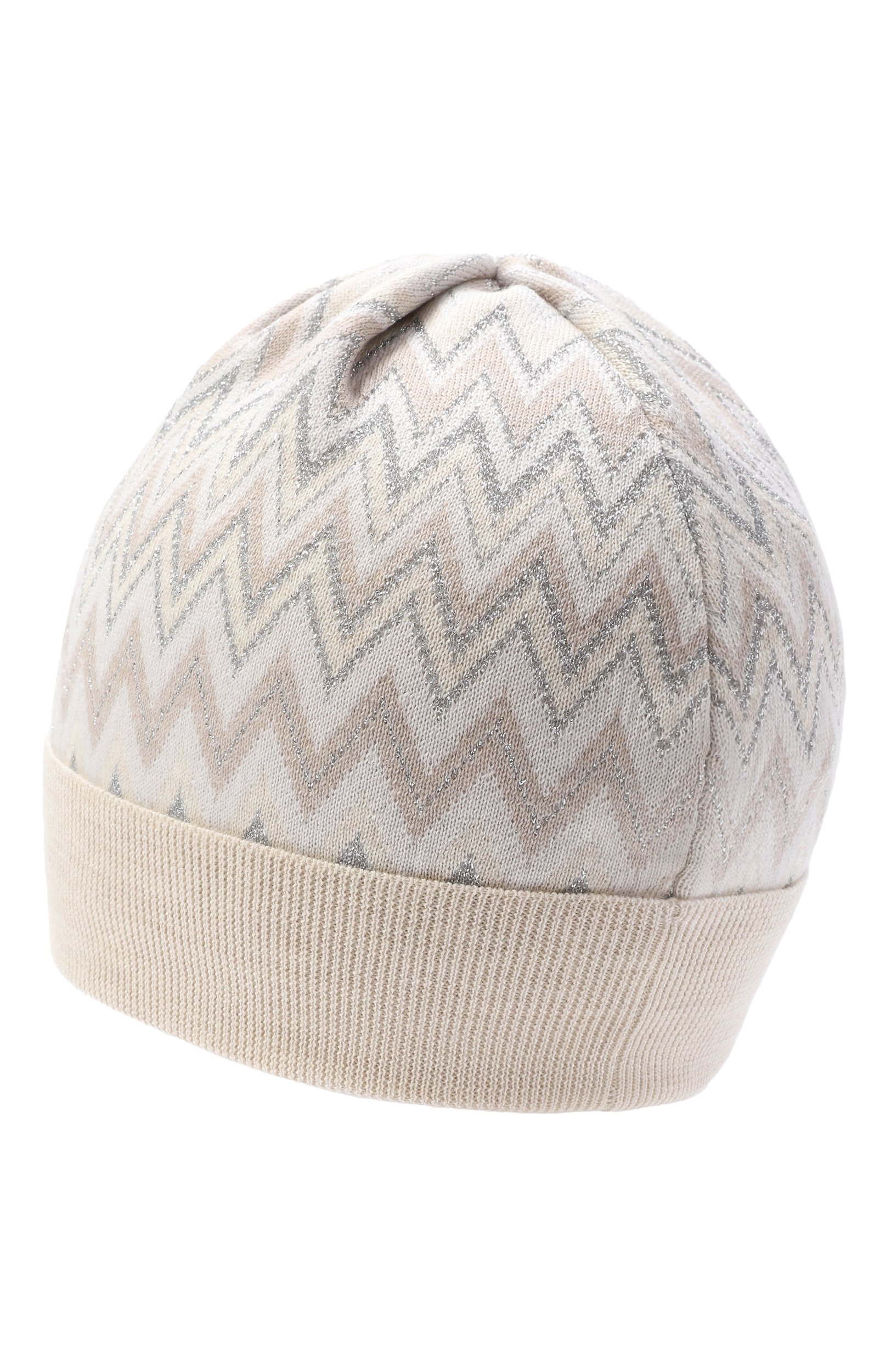Шерстяная шапка MISSONI светло-бежевого цвета по цене 15750 руб., арт. MZ0B37/W0028, фото 2 Шерстяная шапка MISSONI, арт. MZ0B37/W0028, фото 2