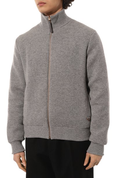 Утепленный бомбер AGNONA серого цвета по цене 399500 руб., арт. KH06U58E/1K1207E, фото 3 Утепленный бомбер AGNONA, арт. KH06U58E/1K1207E, фото 3