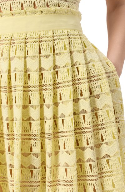 Юбка ELIE SAAB желтого цвета по цене 113500 руб., арт. SK267/MC012, фото 5 Юбка ELIE SAAB, арт. SK267/MC012, фото 5
