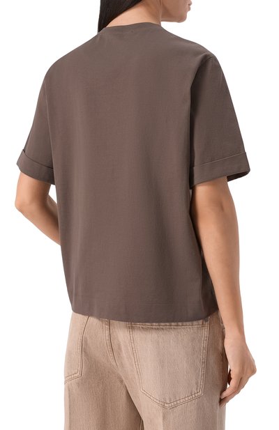 Хлопковая футболка BRUNELLO CUCINELLI, арт. M0T81BZ100, фото 4