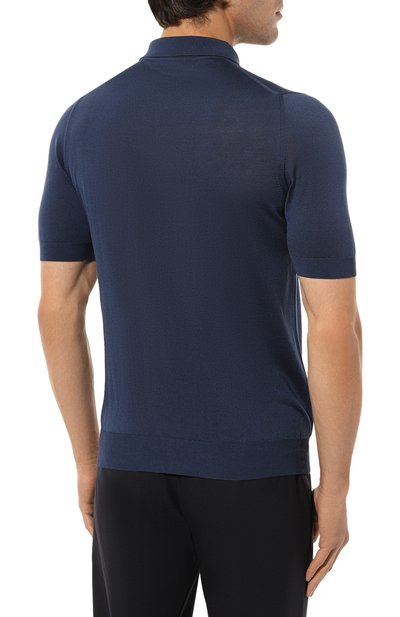 Шелковое поло SVEVO синего цвета по цене 69950 руб., арт. 3500SE23/MP35, фото 4 Шелковое поло SVEVO, арт. 3500SE23/MP35, фото 4