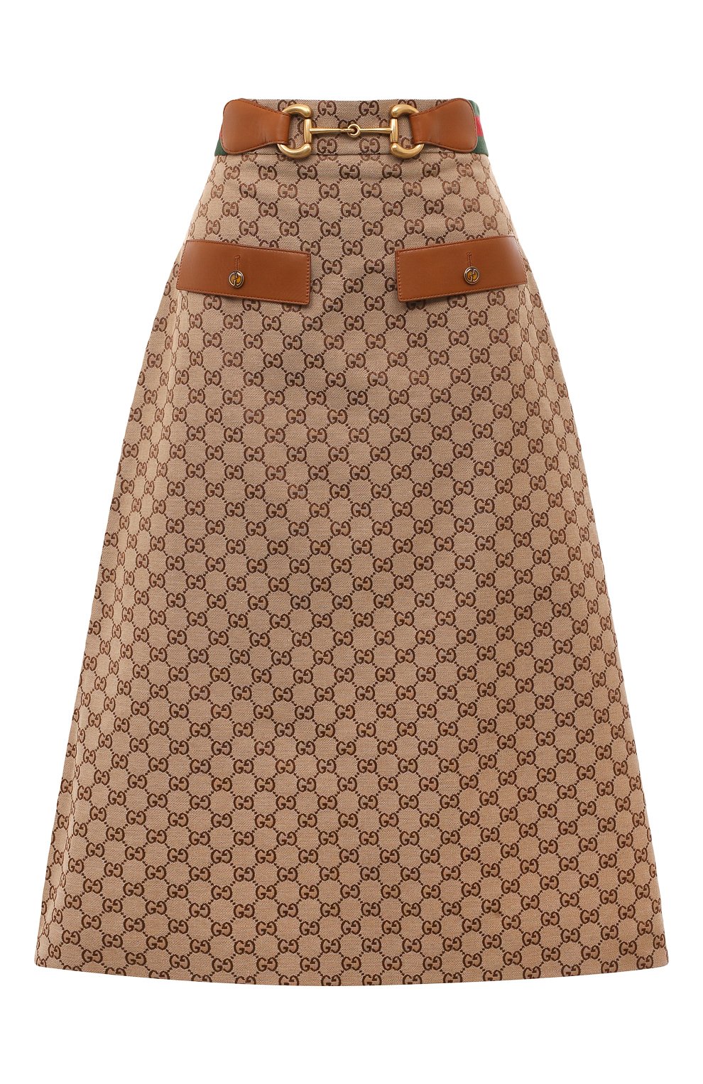 Юбка GUCCI бежевого цвета по цене 230400 руб., арт. 681567 Z8AWI, фото 1 Юбка GUCCI, арт. 681567 Z8AWI, фото 1