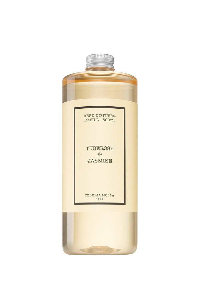 Рефил для диффузора tuberose & jasmine (500ml) CERERIA MOLLA 1899 бесцветного цвета, арт. 8424405077238 | Фото 1 (Региональные ограничения белый список (Axapta Mercury): Не проставлено; Нос: Не проставлено; Ограничения доставки: flammable)