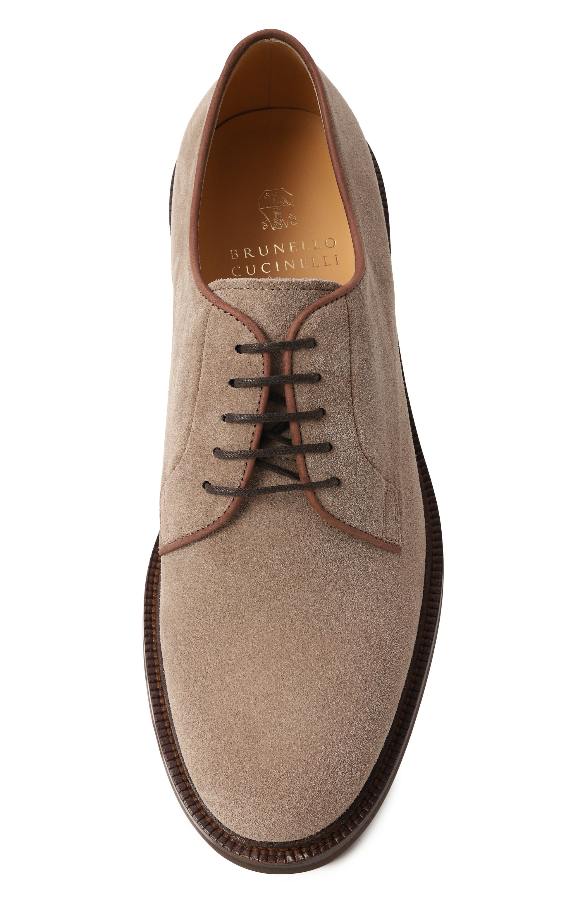 Замшевые дерби BRUNELLO CUCINELLI, арт. MZUPEAX810, фото 6
