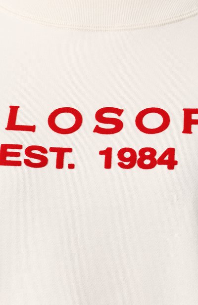 Хлопковый пуловер PHILOSOPHY DI LORENZO SERAFINI белого цвета по цене 25850 руб., арт. A1701/747, фото 5 Хлопковый пуловер PHILOSOPHY DI LORENZO SERAFINI, арт. A1701/747, фото 5