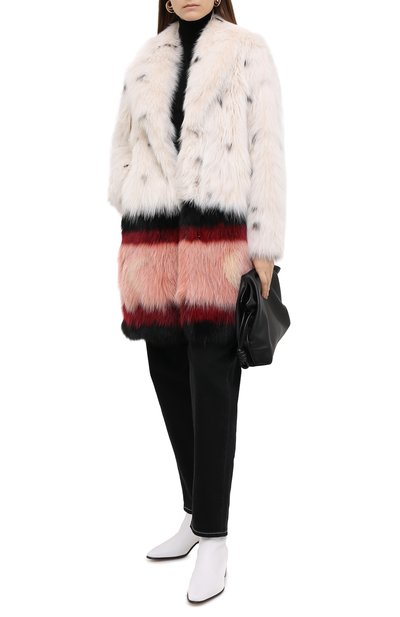 Шуба из меха песца с принтом MATE OFFICIAL, арт. 74CF090-33BI091, фото 2