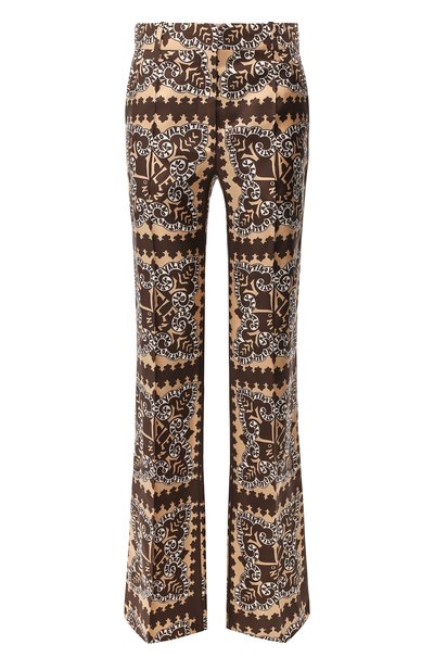 Женские шелковые брюки VALENTINO, арт. RB3RB2X04EQ